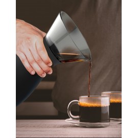 Asobu Pourover Coffee Maker Carafe w/Handle, 40 oz Logo Branded