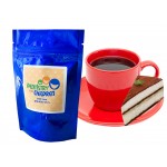Gourmet Coffee Stand Up Bag (Blue) with Logo