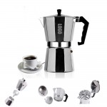 Logo Branded Stove Top Coffee Maker Moka pot 3 espresso Cup
