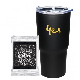 Promotional Custom Coffee Pack with Stainless Tumbler  Promotional Custom Coffee Pack with Stainless Tumbler
