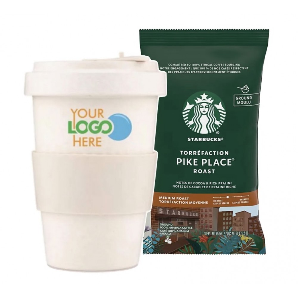 Customized Eco Friendly Tumbler with Starbucks Coffee Pack