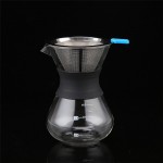 Custom Imprinted Cute Coffee Maker with Reusable Filter 400ML