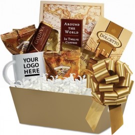 Personalized World of Coffee Gift Basket