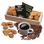 Wooden Crate w/Dunkable Delights with Logo