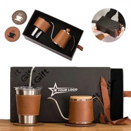 Promotional Coffee Maker Gift Set Premium Stainless Steel Insulated Cup