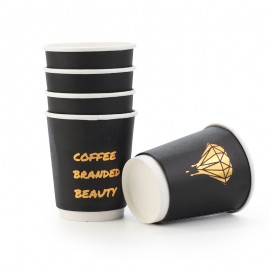 8oz Custom Double Wall Coffee Paper Cup with Logo