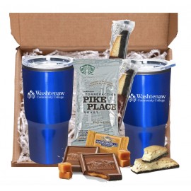 Tumbler Set with Starbucks Coffee, Cookies & Chocolate with Logo