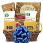 Promotional Coffee & Mugs Gift Basket (Yellow)