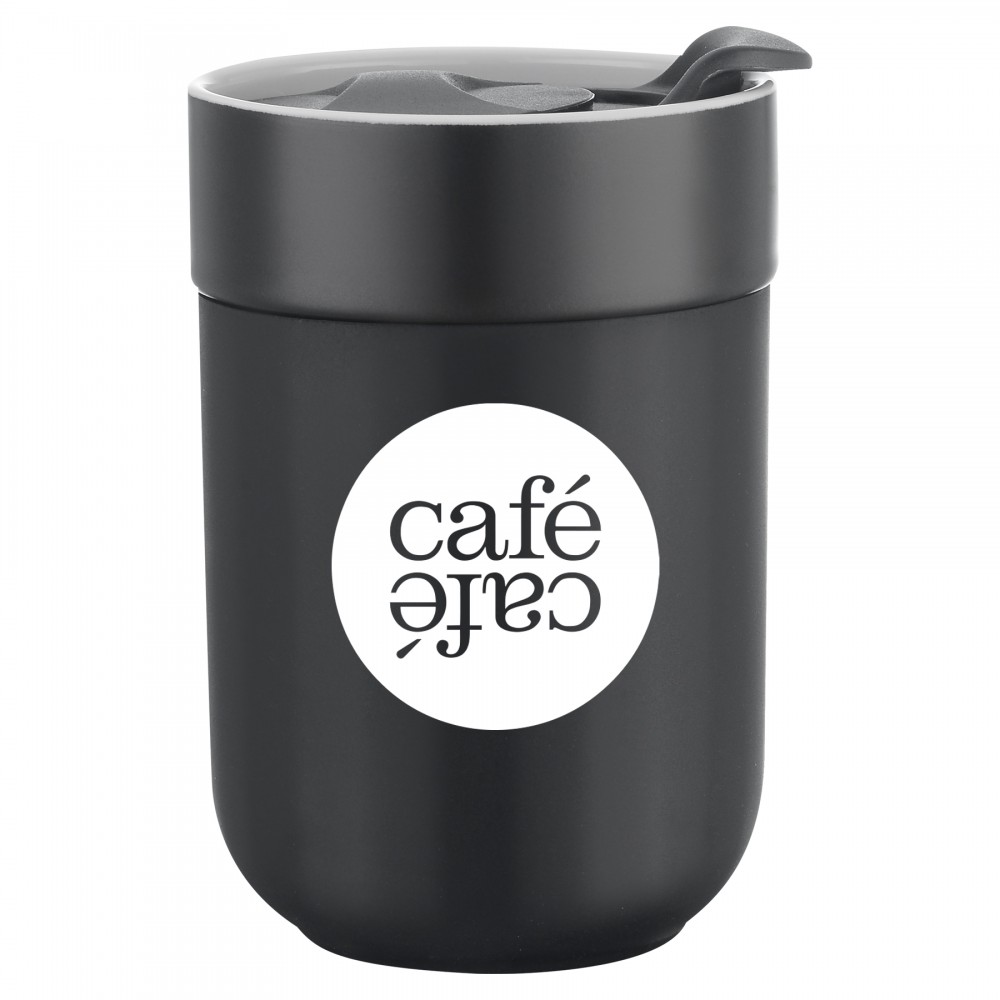 9.5 Oz. Cardigan Ceramic Mug with Silicone Sleeve with Logo