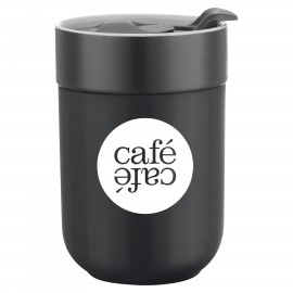 9.5 Oz. Cardigan Ceramic Mug with Silicone Sleeve with Logo  9.5 Oz. Cardigan Ceramic Mug with Silicone Sleeve with Logo