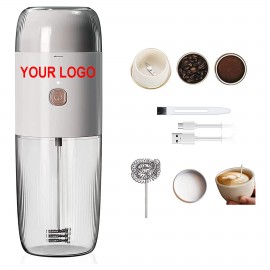 Custom Portable 2 in 1 Electric Milk Frother and Coffee Grinder