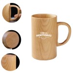 Wood Coffee Mug with Logo