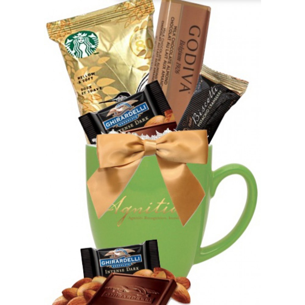 Customized Starbucks Coffee, Godiva, Ghirardelli Chocolate Gift Mug
