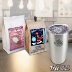 Direct Trade Specialty Coffee - Two Bags Gift, Free Bad Tiger Tumbler Gift with Logo