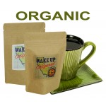 Custom Organic Gourmet Coffee Stand Up Bag (Kraft)