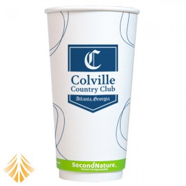 Customized SecondNature Custom Compostable 20oz Double Wall Hot Paper Cups