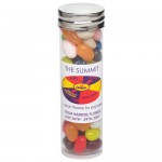 Logo Branded Large Tubes with Silver Cap - Jelly Belly Jelly Beans