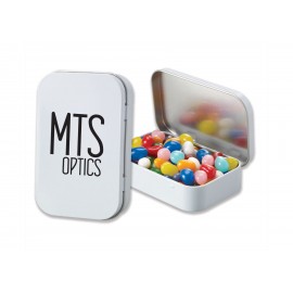 Custom Imprinted Rectangular Tin w/ Gourmet Jelly Beans