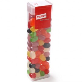 Large Flip Top Candy Dispensers - Assorted Jelly Beans Logo Branded