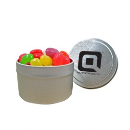 Promotional Round Tin (1/8 Quart) - Jelly Beans (Assorted)