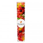 Large Tubes with Clear Cap - Assorted Jelly Beans Custom Printed