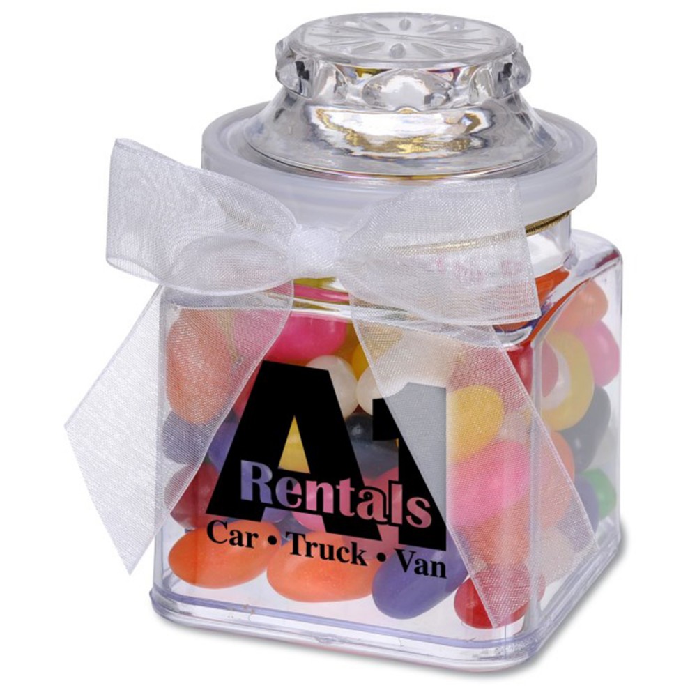 8 Oz. Plastic Jar w/ Assorted Regular Jelly Beans Custom Imprinted 8 Oz. Plastic Jar w/ Assorted Regular Jelly Beans Custom Imprinted