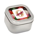 Promotional Standard Jelly Beans in Lg Square Window Tin