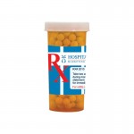 Promotional Pill Bottle (Large) - Red Hots, Jelly Beans, Gum