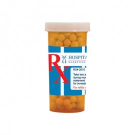 Promotional Pill Bottle (Large) - Red Hots, Jelly Beans, Gum