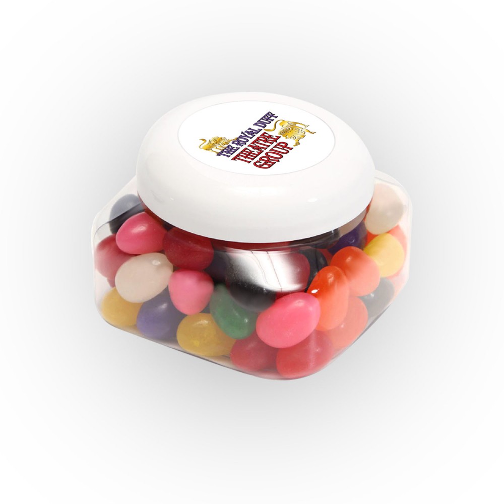 Standard Jelly Beans in Lg Snack Canister Custom Printed