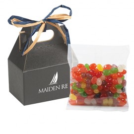 Logo Branded Mini Gable Box w/ Assorted Jelly Beans