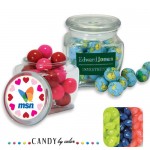 Reusable Glass Spice Jar Filled w/ Jelly Belly Custom Imprinted