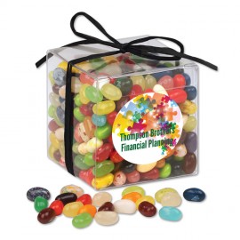 Stylish Acetate Cube with Jelly Belly Jelly Beans with Logo