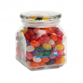 Standard Jelly Beans in Med Glass Jar Custom Printed