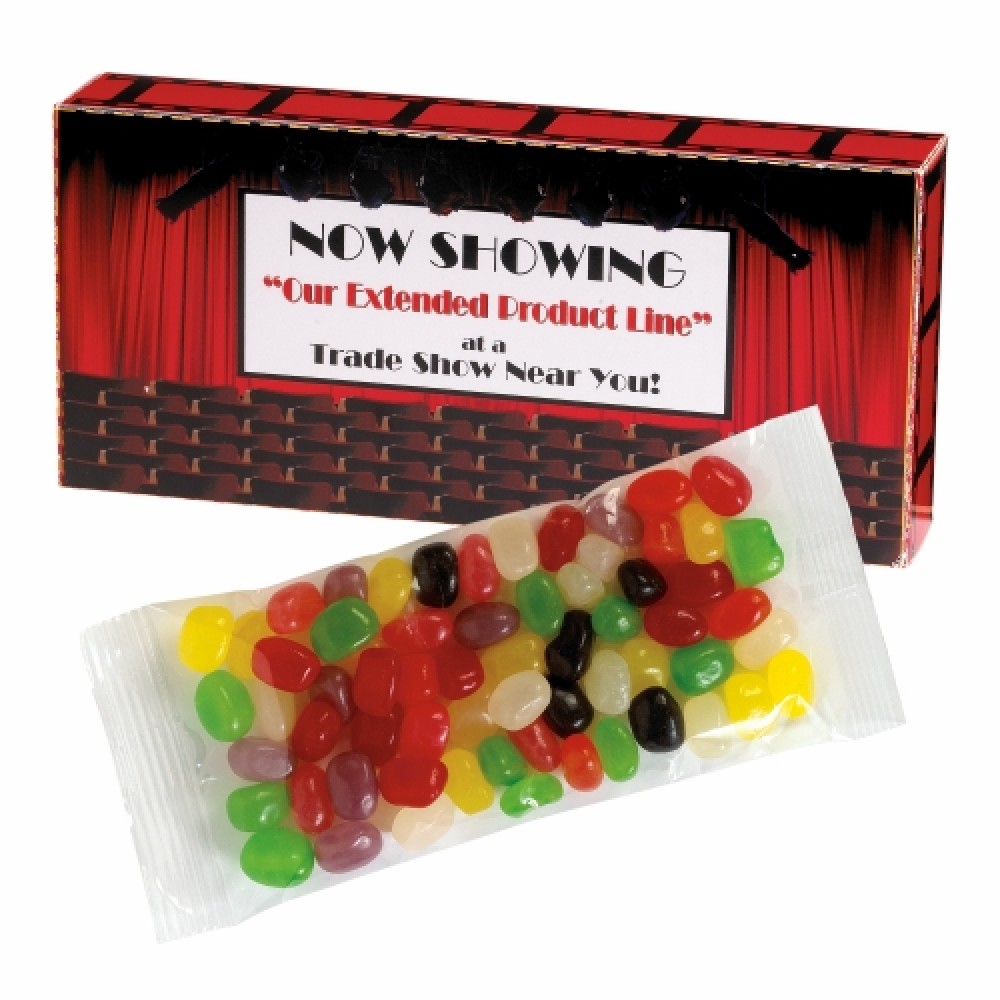 Custom Printed Movie Theater Box - Assorted Jelly Beans