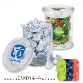 Promotional Air Tight Gourmet Glass Jar Filled w/ Jelly Belly