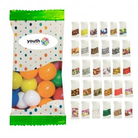 Logo Branded Promo Snack Pack Bags - Jelly Beans, Signature Peppermints, Red Hots, Gum, Goldfish, Hershey Kisses,