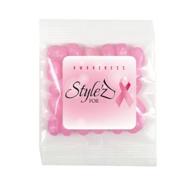 Breast Cancer Awareness Survivor Snack Bags w/ Pink Jelly Belly Jelly Beans with Logo  Breast Cancer Awareness Survivor Snack Bags w/ Pink Jelly Belly Jelly Beans with Logo