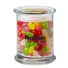 Status Glass Jar - Assorted Jelly Beans (12.5 Oz.) Logo Branded