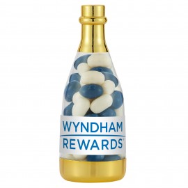 Champagne Bottle Favor - Jelly Belly Jelly Beans Logo Branded
