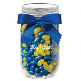 Promotional Glass Mason Jar - Jelly Belly Jelly Beans (16 Oz.)
