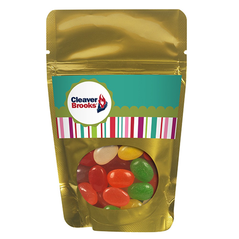 Promotional Resealable Window Pouch w/ Assorted Jelly Beans