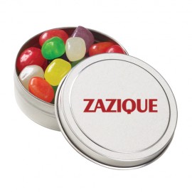 Logo Branded Small Round Tin - Assorted Jelly Beans