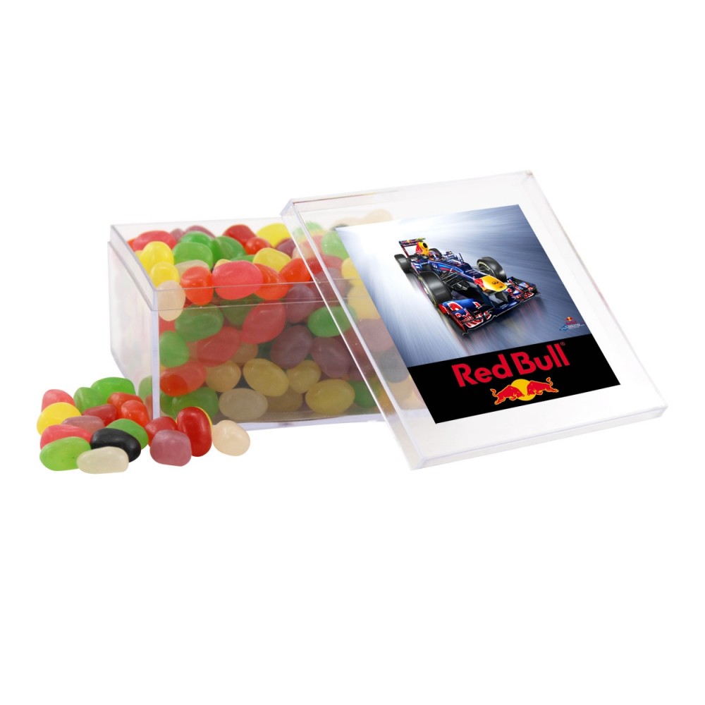 Acrylic Box w/Jelly Beans Logo Branded