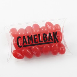 Small Pillow Acetate Box with Jelly Belly Custom Imprinted  Small Pillow Acetate Box with Jelly Belly Custom Imprinted