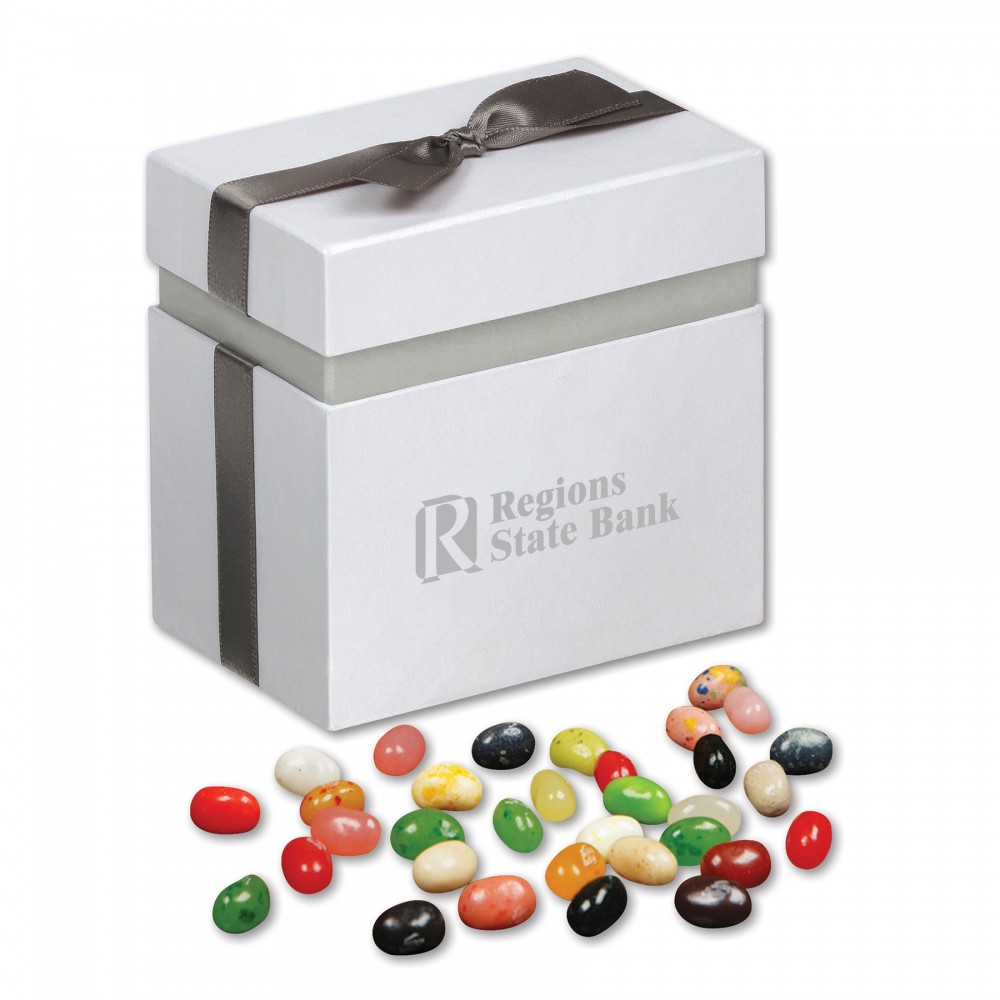 Promotional Elegant Treats Gift Box w/Jelly Belly Jelly Beans