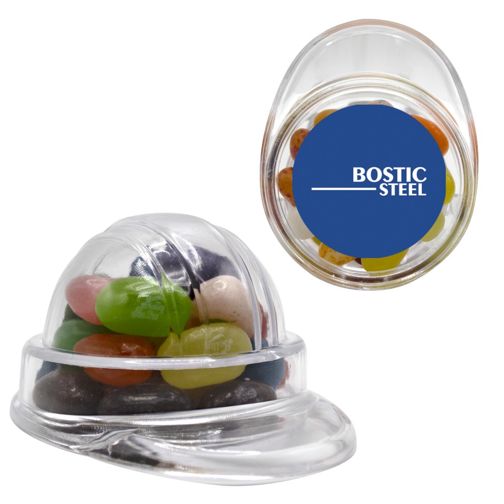 Custom Imprinted Hard Hat Container - Jelly Belly Jelly Beans