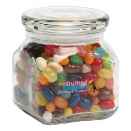 Custom Printed Jelly Belly Candy in Sm Glass Jar