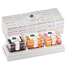 Customized 3 Way Signature Cube Snack Collection - Kudos To You