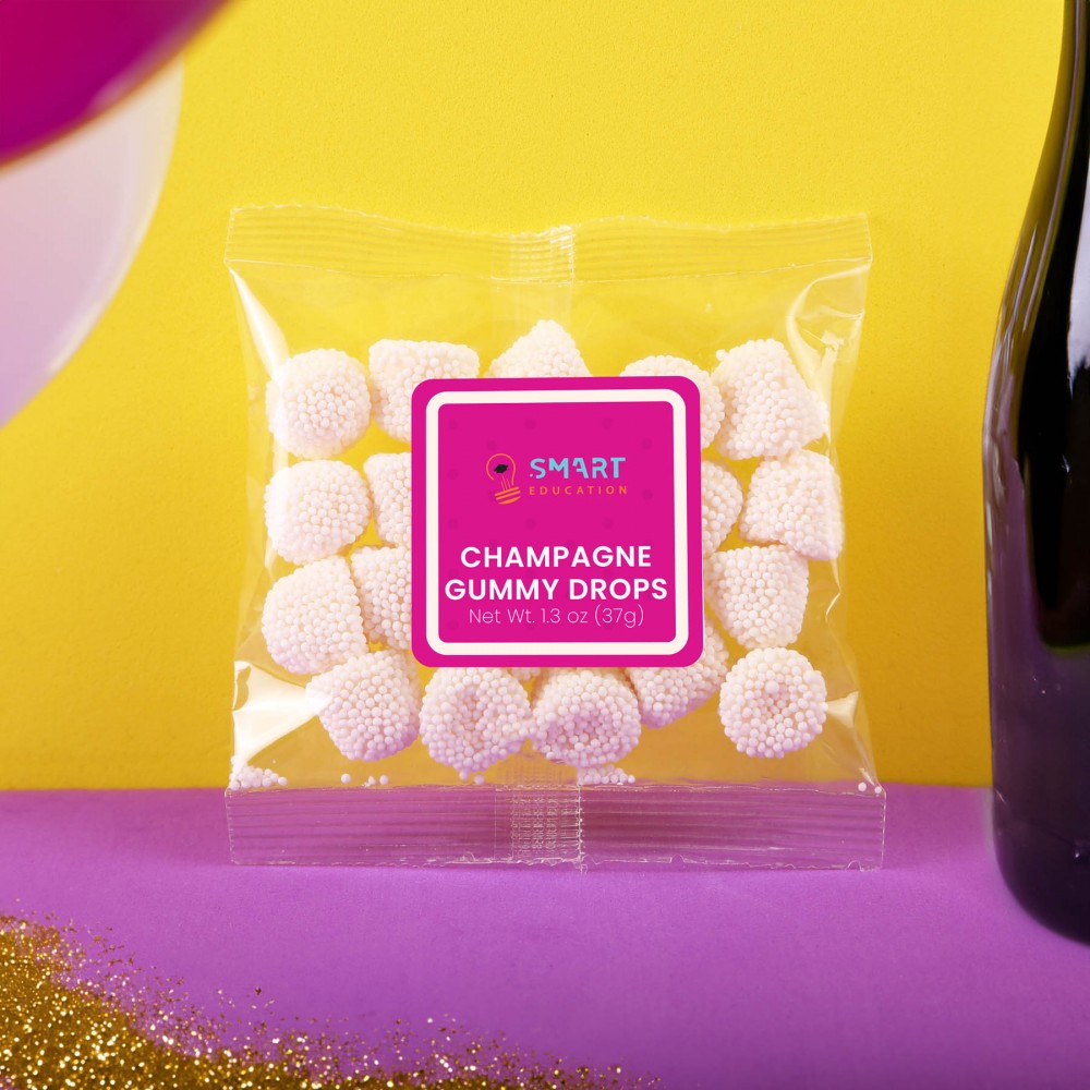 Custom Printed Jelly Belly Champagne Bubbles: Taster Packet